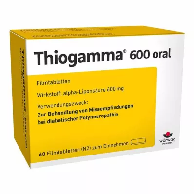 THIOGAMMA 600 compresse orali rivestite con film, 60 pezzi THIOGAMMA 600 compresse orali rivestite con film, 60 pezzi