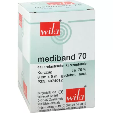 MEDIBAND 70 Benda corta 8 cm x 5 m, color pelle, 1 pz