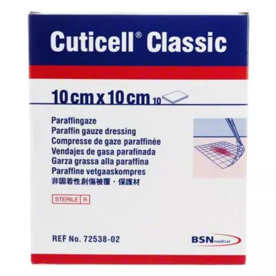 CUTICELL Garza classica per ferite 10x10 cm, 10 pz