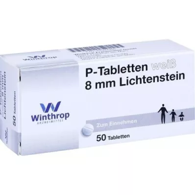 P TABLETTEN bianco 8 mm, 50 pz