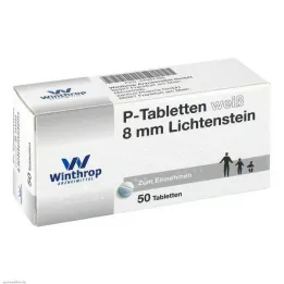 P TABLETTEN bianco 8 mm, 50 pz