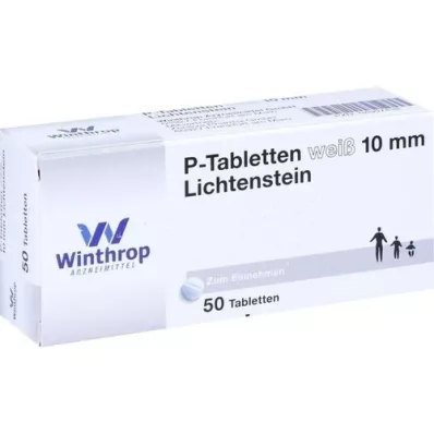 P TABLETTEN bianco 10 mm, 50 pz