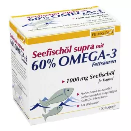 SEEFISCHÖL Supra con 60% di grassi omega-3 capsule molli, 100 pz