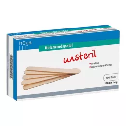 Abbassabocca in legno lunghi 150 mm, 100 pezzi