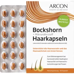 BOCKSHORN+capsule micronutrienti per capelli Tisane plus, 60 pz