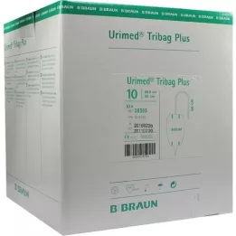 URIMED Tribag Plus Urine Leg Sleeve 800ml 60cm ster., 10 pz