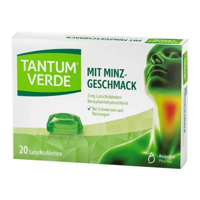 TANTUM VERDE 3 mg in pastiglie al gusto di menta, 20 pezzi