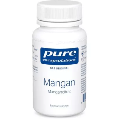 PURE ENCAPSULATIONS Capsule di Manganese Citrato di Manganese, 60 Capsule