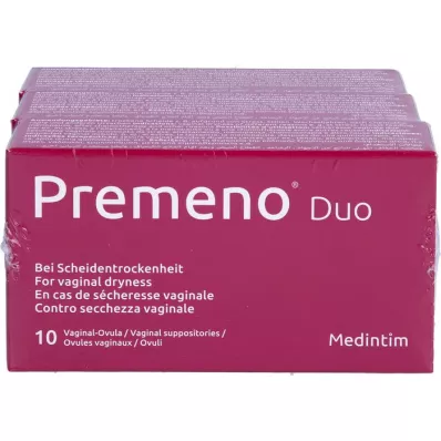 PREMENO Duo vagula vaginale, 3 x 10 pz