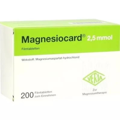 MAGNESIOCARD Compresse rivestite con film da 2,5 mmol, 200 pezzi