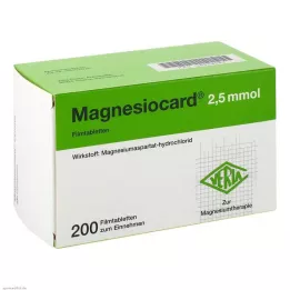 MAGNESIOCARD Compresse rivestite con film da 2,5 mmol, 200 pezzi