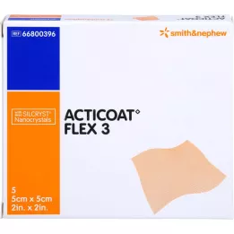 ACTICOAT Medicazione Flex 3 5x5 cm, 5 pz