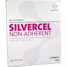 SILVERCEL compresse non aderenti 11x11 cm, 10 pz