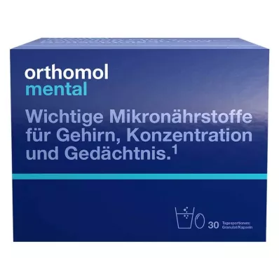 ORTHOMOL granuli mentali/capsule 30 giorni combip., 30 pz ORTHOMOL granuli mentali/capsule 30 giorni combip., 30 pz