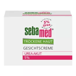 SEBAMED Crema viso per pelli secche al 5% di urea acuta, 50 ml