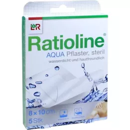 RATIOLINE aqua Shower Plaster Plus 8x10 cm sterile, 5 pz