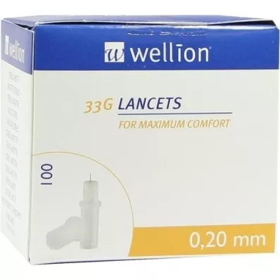 WELLION Lancette 33 G, 100 pz