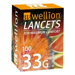 WELLION Lancette 33 G, 100 pz