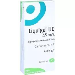 LIQUIGEL UD 2,5mg/g gel oftalmico in contenitore monodose, 30X0,5 g