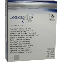 AQUACEL Compresse Ag 10x10 cm, 10 pz