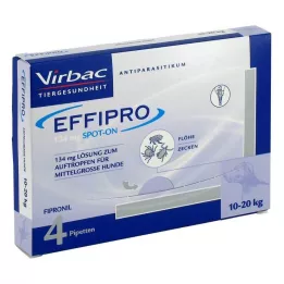 EFFIPRO 134 mg Pip.soluzione per flebo.per cani di media taglia, 4 pz