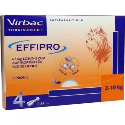 EFFIPRO 67 mg pip.soluzione per flebo.per cani di piccola taglia, 4 pz