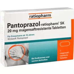 PANTOPRAZOL-ratiopharm SK 20 mg compresse rivestite con enterici, 7 pz