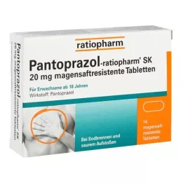 PANTOPRAZOL-ratiopharm SK 20 mg compresse rivestite con enterici, 14 pz