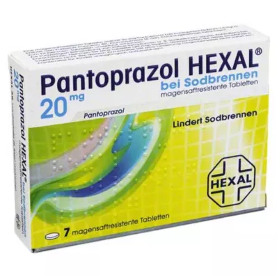 Pantoprazolo Hexal b.Bruciore di stomaco compresse gastroresistenti, 7 pz