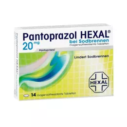 PANTOPRAZOL HEXAL b.Bruciore di stomaco compresse rivestite con enterici, 14 pz