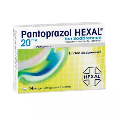 Pantoprazolo Hexal b.Bruciore di stomaco compresse gastroresistenti, 14 pz Pantoprazolo Hexal b.Bruciore di stomaco compresse gastroresistenti, 14 pz