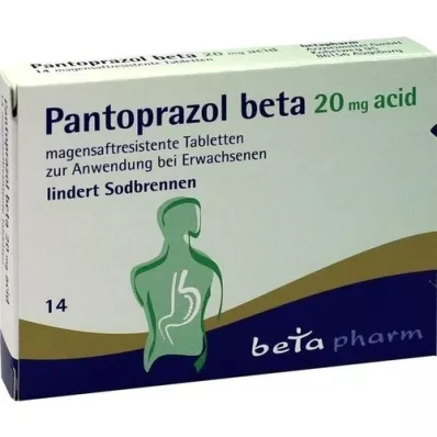 PANTOPRAZOL beta 20 mg acido compresse enteriche, 14 pz