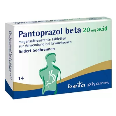 PANTOPRAZOL beta 20 mg acido compresse enteriche, 14 pz PANTOPRAZOL beta 20 mg acido compresse enteriche, 14 pz