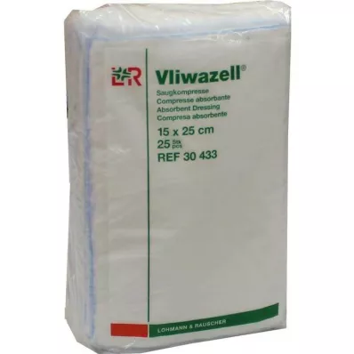 VLIWAZELL Compresse assorbenti non sterili 15x25 cm, 25 pz