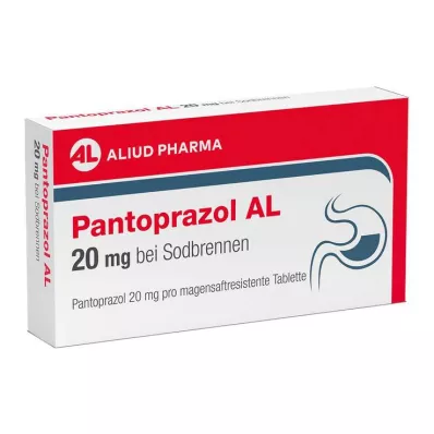 PANTOPRAZOL AL 20 mg per bruciore di stomaco compresse rivestite con enterici, 14 pz