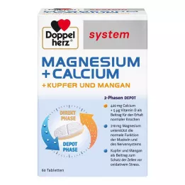 DOPPELHERZ Magnesio+Calcio+Rame+Manganese tab. sist. 60 pz