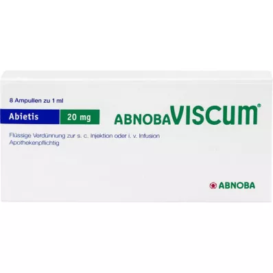 ABNOBAVISCUM Abietis 20 mg fiale, 8 pz