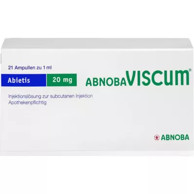 ABNOBAVISCUM Abietis 20 mg fiale, 21 pz