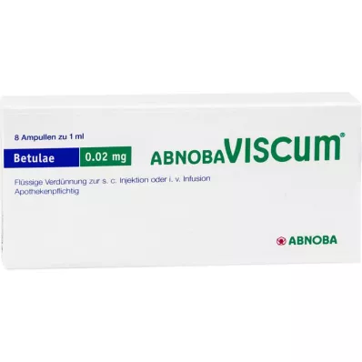 ABNOBAVISCUM Betulae 0,02 mg in fiale, 8 pz
