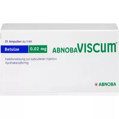 ABNOBAVISCUM Betulae 0,02 mg in fiale, 21 pz