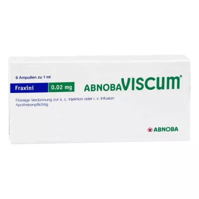 ABNOBAVISCUM Fraxini 0,02 mg fiale, 8 pz