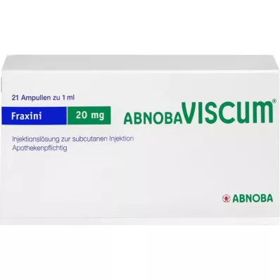 ABNOBAVISCUM Fraxini 20 mg fiale, 21 pz