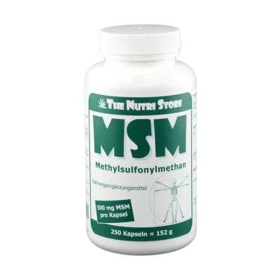 MSM 500 mg capsule di metilsulfonilmetano, 250 pezzi MSM 500 mg capsule di metilsulfonilmetano, 250 pezzi