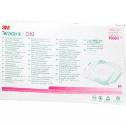 TEGADERM 3M CHG Benda di fissaggio per flebo 10x12 cm 1658R, 25 pz