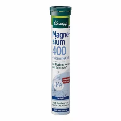 KNEIPP Magnesio 400+C+E Compresse effervescenti, 15 pz