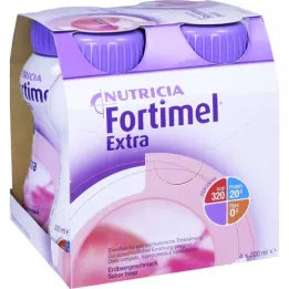 FORTIMEL Aroma extra di fragola, 4X200 ml