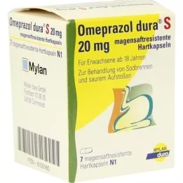 OMEPRAZOL dura S 20 mg capsule rigide rivestite con enterici, 7 pz