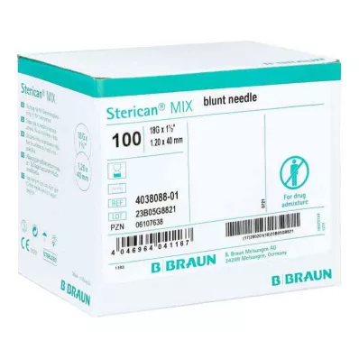 Cannule Sterican 18 Gx1 1/2 1.1x40 smusse/smusse (100 pezzi)