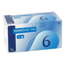 NOVOFINE 6 cannule 0,25x6 mm, 100 pz
