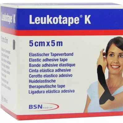Leukotape K 5 cm nero, 1 pezzo